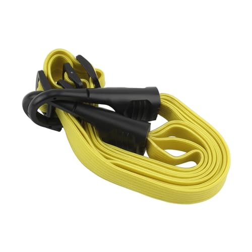 LYVQZPWLRFesseln Sie das Band, Fahrrad-Elastikseil Motorradhelmgurte 60CM Haken Gepäck Einziehbares elastisches Seil Fester Gurt Helmgepäcknetz(Giallo) von LYVQZPWLR