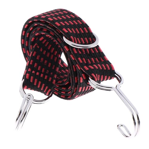 LYVQZPWLRFesseln Sie das Band, Fahrrad Elastische Seil Motorrad Fahrrad Schnur Haken Bikes Seil Krawatte Gepäck Dach Rack Strap Feste Band Moto Zubehör(1mred) von LYVQZPWLR