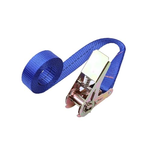LYVQZPWLRFesseln Sie das Band, Ratschengurte 5m Spanngurte Verstellbare Ladungsgurte LKW Boot Ratschen-Zurrgurt Tasche Waren Bindegurte(Blu) von LYVQZPWLR