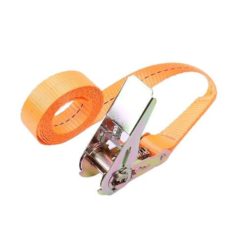 LYVQZPWLRFesseln Sie das Band, Ratschengurte 5m Spanngurte Verstellbare Ladungsgurte LKW Boot Ratschen-Zurrgurt Tasche Waren Bindegurte(Oranje) von LYVQZPWLR