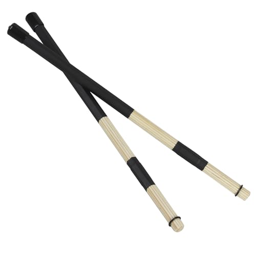 LYVQZPWLRTrommelbürsten, Drum Brushes Drum Bunch Sticks Drum Brush Sticks aus Holz 19 Bündel Drum Sticks for Snare Drums(Noir) von LYVQZPWLR
