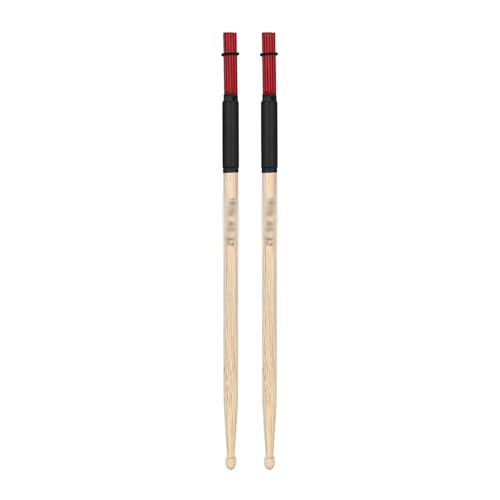 LYVQZPWLRTrommelbürsten, Drum Brushes Drum Cases Drum Brushes Drum Brushes Drum Sticks Jazz Drums for Snare Drums(Rosso) von LYVQZPWLR