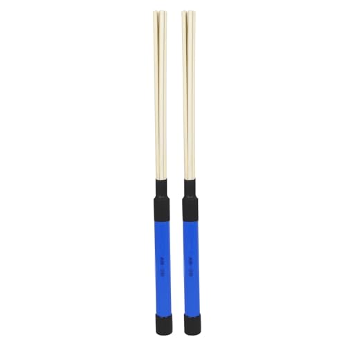 LYVQZPWLRTrommelbürsten, Drum Brushes Drum Sticks Jazz Drum Beam Sticks Drum Brushes Holz Drum Sticks for Snare Drums(Blu) von LYVQZPWLR