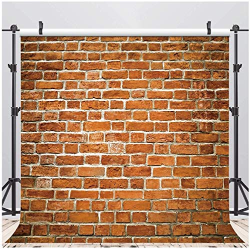 LYWYGG 8x8FT Fotografie Hintergrund Backsteinmauer Backsteinmauer Hintergrund Vinyl Wand Fotografie Hintergrund Neugeborene Fotografie Requisiten CP-258-0808 von LYWYGG