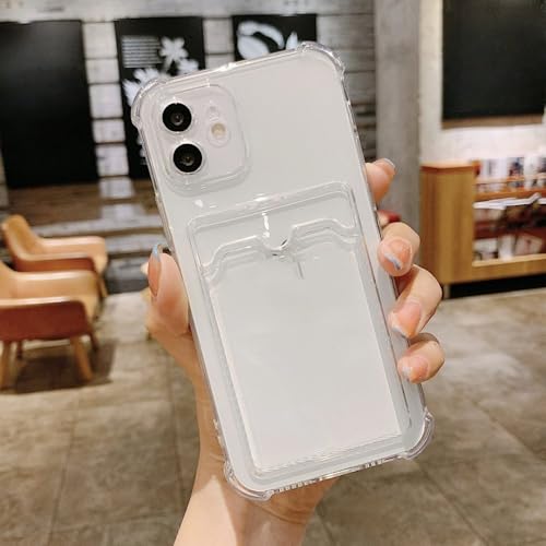 Kartentasche Brieftasche Klare Handyhülle für Samsung Galaxy A15 A25 A35 A55 A14 A24 A34 A54 A13 A23 A33 A53 S21 S22 S23 5G Stoßstangenabdeckung, Klar, S23 Plus von LYWZDZQ