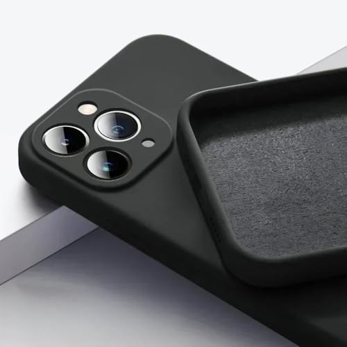 LYWZDZQ Flüssigsilikon-Fluoreszenzgelb-Telefonhülle für iPhone 16 15 11 12 13 14 Pro Max 16 Plus Stoßfeste Schutzrückseite, Schwarz, Für iPhone 14 Pro LYWZDZQ Flüssigsilikon-Fluoreszenzgelb-Telefonhülle für iPhone 16 15 11 12 13 14 Pro Max 16 Plus Stoßfeste Schutzrückseite, Schwarz, Für iPhone 14 Pro von LYWZDZQ