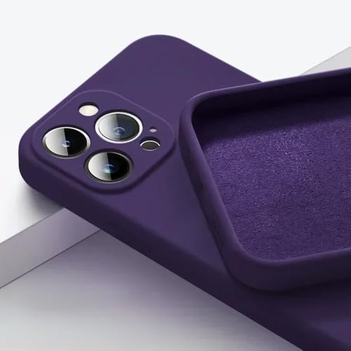 LYWZDZQ Flüssigsilikon-Handyhülle in fluoreszierender Gelbtönen für iPhone 16 15 11 12 13 14 Pro Max 16 Plus, stoßfeste Schutzhülle für die Rückseite, Dunkelviolett, für iPhone 11 ProMax LYWZDZQ Flüssigsilikon-Handyhülle in fluoreszierender Gelbtönen für iPhone 16 15 11 12 13 14 Pro Max 16 Plus, stoßfeste Schutzhülle für die Rückseite, Dunkelviolett, für iPhone 11 ProMax von LYWZDZQ