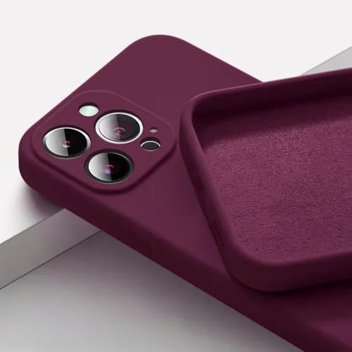LYWZDZQ Flüssigsilikon-Telefonhülle in fluoreszierender Gelbtönen für iPhone 16 15 11 12 13 14 Pro Max 16 Plus, stoßfeste Schutzhülle für die Rückseite, Pflaume, für iPhone 16 ProMax LYWZDZQ Flüssigsilikon-Telefonhülle in fluoreszierender Gelbtönen für iPhone 16 15 11 12 13 14 Pro Max 16 Plus, stoßfeste Schutzhülle für die Rückseite, Pflaume, für iPhone 16 ProMax von LYWZDZQ