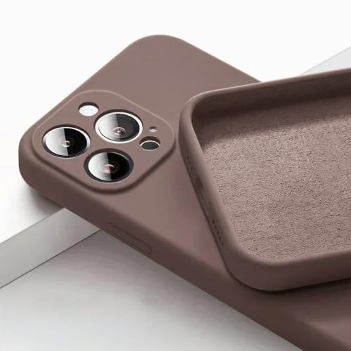 LYWZDZQ Flüssigsilikon-Telefonhülle in fluoreszierender Gelbtönen für iPhone 16 15 11 12 13 14 Pro Max 16 Plus Stoßfeste Schutzhülle für die Rückseite, Braun, Für iPhone 15 ProMax LYWZDZQ Flüssigsilikon-Telefonhülle in fluoreszierender Gelbtönen für iPhone 16 15 11 12 13 14 Pro Max 16 Plus Stoßfeste Schutzhülle für die Rückseite, Braun, Für iPhone 15 ProMax von LYWZDZQ