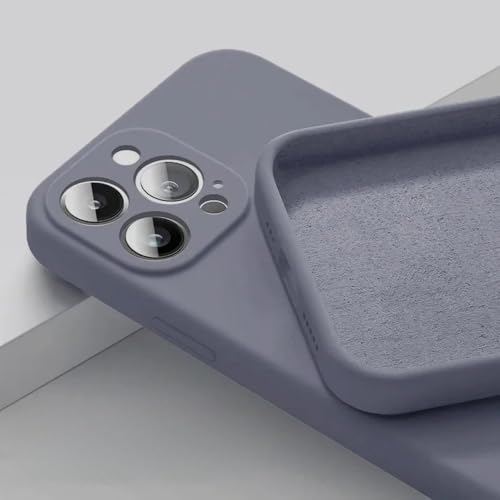 LYWZDZQ Handyhülle für iPhone 16 15 14 13 11 12 Pro Max 15 Plus Silikon Einfarbige Fall- und Kollisionsschutzhülle, Advanced Grey, für iPhone 13 LYWZDZQ Handyhülle für iPhone 16 15 14 13 11 12 Pro Max 15 Plus Silikon Einfarbige Fall- und Kollisionsschutzhülle, Advanced Grey, für iPhone 13 von LYWZDZQ