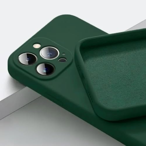 LYWZDZQ Handyhülle für iPhone 16 15 14 13 11 12 Pro Max 15 Plus Silikon Einfarbige Fall- und Kollisionsschutzhülle, Dunkelgrün, Für iPhone 12Pro Max LYWZDZQ Handyhülle für iPhone 16 15 14 13 11 12 Pro Max 15 Plus Silikon Einfarbige Fall- und Kollisionsschutzhülle, Dunkelgrün, Für iPhone 12Pro Max von LYWZDZQ