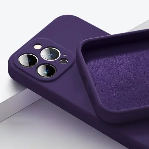 LYWZDZQ Handyhülle für iPhone 16 15 14 13 11 12 Pro Max 15 Plus Silikon Einfarbige Fall- und Kollisionsschutzhülle, Dunkelviolett, Für iPhone 15 LYWZDZQ Handyhülle für iPhone 16 15 14 13 11 12 Pro Max 15 Plus Silikon Einfarbige Fall- und Kollisionsschutzhülle, Dunkelviolett, Für iPhone 15 von LYWZDZQ