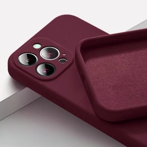 LYWZDZQ Handyhülle für iPhone 16 15 14 13 11 12 Pro Max 15 Plus Silikon Einfarbige Fall- und Kollisionsschutzhülle, Pflaume, für iPhone 16 Pro LYWZDZQ Handyhülle für iPhone 16 15 14 13 11 12 Pro Max 15 Plus Silikon Einfarbige Fall- und Kollisionsschutzhülle, Pflaume, für iPhone 16 Pro von LYWZDZQ