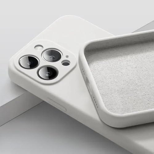 LYWZDZQ Handyhülle für iPhone 16 15 14 13 11 12 Pro Max 15 Plus Silikon Einfarbige Fall- und Kollisionsschutzhülle, Weiß, Für iPhone 12Pro Max LYWZDZQ Handyhülle für iPhone 16 15 14 13 11 12 Pro Max 15 Plus Silikon Einfarbige Fall- und Kollisionsschutzhülle, Weiß, Für iPhone 12Pro Max von LYWZDZQ