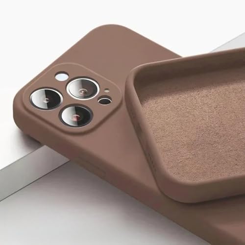 LYWZDZQ Handyhülle für iPhone 16 15 14 13 11 12 Pro Max 15 Plus Silikon Einfarbige Fall- und Kollisionsschutzhülle, braun, für iPhone 11Pro Max LYWZDZQ Handyhülle für iPhone 16 15 14 13 11 12 Pro Max 15 Plus Silikon Einfarbige Fall- und Kollisionsschutzhülle, braun, für iPhone 11Pro Max von LYWZDZQ