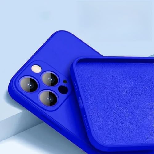 LYWZDZQ Handyhülle für iPhone 16 15 14 13 11 12 Pro Max 15 Plus Silikon Einfarbige Fall- und Kollisionsschutzhülle,Kleinblau,Für iPhone 15 LYWZDZQ Handyhülle für iPhone 16 15 14 13 11 12 Pro Max 15 Plus Silikon Einfarbige Fall- und Kollisionsschutzhülle,Kleinblau,Für iPhone 15 von LYWZDZQ