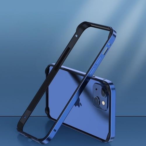 LYWZDZQ Hybrid-Silikonrahmen-Aluminium-Metall-Telefonhülle für iPhone 16 15 14 13 12 Pro Max Besserer Wärmestoßfänger, Dunkelblau, für iPhone 16Plus LYWZDZQ Hybrid-Silikonrahmen-Aluminium-Metall-Telefonhülle für iPhone 16 15 14 13 12 Pro Max Besserer Wärmestoßfänger, Dunkelblau, für iPhone 16Plus von LYWZDZQ