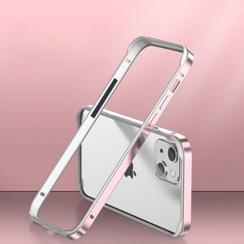 LYWZDZQ Hybrid-Silikonrahmen-Aluminium-Metall-Telefonhülle für iPhone 16 15 14 13 12 Pro Max Besserer Wärmestoßfänger, Roségold, für iPhone 14Pro LYWZDZQ Hybrid-Silikonrahmen-Aluminium-Metall-Telefonhülle für iPhone 16 15 14 13 12 Pro Max Besserer Wärmestoßfänger, Roségold, für iPhone 14Pro von LYWZDZQ
