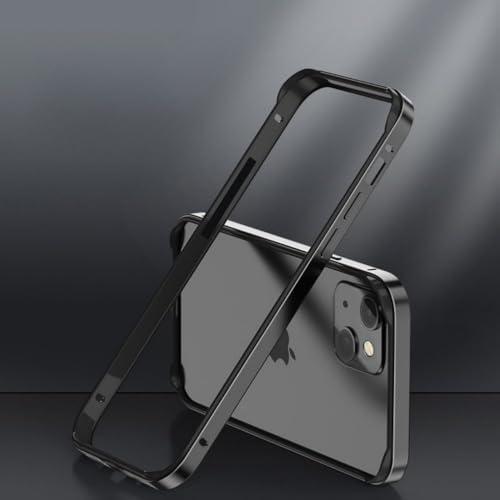 LYWZDZQ Hybrid-Silikonrahmen-Aluminium-Metall-Telefonhülle für iPhone 16 15 14 13 12 Pro Max Besserer Wärmestoßfänger, Schwarz, für iPhone 16ProMax LYWZDZQ Hybrid-Silikonrahmen-Aluminium-Metall-Telefonhülle für iPhone 16 15 14 13 12 Pro Max Besserer Wärmestoßfänger, Schwarz, für iPhone 16ProMax von LYWZDZQ