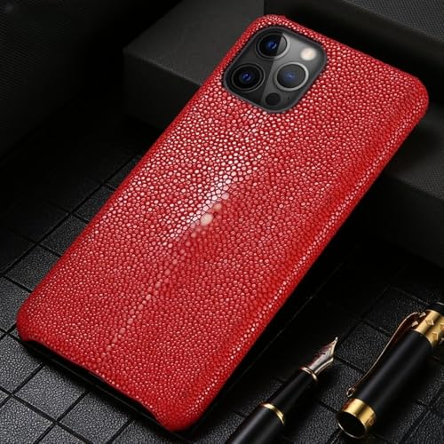 LYWZDZQ Leder-Handyhülle mit Stachelrochenmuster für iPhone 16 15 12 13 14 Pro Max Plus 14Pro 15Pro 11 Promax Luxuriöse stoßfeste Rückseite, rot, für iPhone 16 Plus LYWZDZQ Leder-Handyhülle mit Stachelrochenmuster für iPhone 16 15 12 13 14 Pro Max Plus 14Pro 15Pro 11 Promax Luxuriöse stoßfeste Rückseite, rot, für iPhone 16 Plus von LYWZDZQ