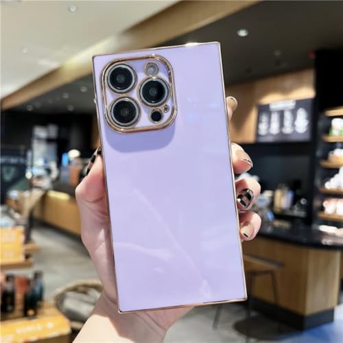LYWZDZQ Luxuriöse Handyhülle mit plattiertem Rahmen für iPhone 16 15 14 13 12 11 Pro X Xs Xr Max 7 8 Plus SE, weiche, stoßfeste Rückseite, Lila, für 7 Plus 8 Plus LYWZDZQ Luxuriöse Handyhülle mit plattiertem Rahmen für iPhone 16 15 14 13 12 11 Pro X Xs Xr Max 7 8 Plus SE, weiche, stoßfeste Rückseite, Lila, für 7 Plus 8 Plus von LYWZDZQ