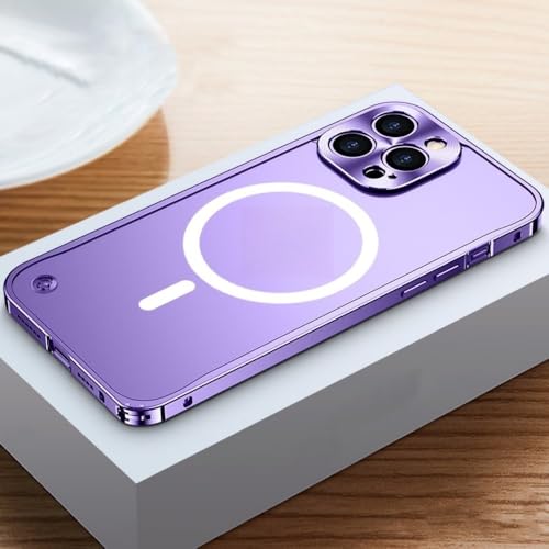 LYWZDZQ Magnetische kabellose Ladehülle aus Metall-Aluminiumlegierung für iPhone 16 15 14 Plus 13 12 Mini 11 Pro Max, durchscheinende Abdeckung, PP, für iPhone 13 ProMax LYWZDZQ Magnetische kabellose Ladehülle aus Metall-Aluminiumlegierung für iPhone 16 15 14 Plus 13 12 Mini 11 Pro Max, durchscheinende Abdeckung, PP, für iPhone 13 ProMax von LYWZDZQ