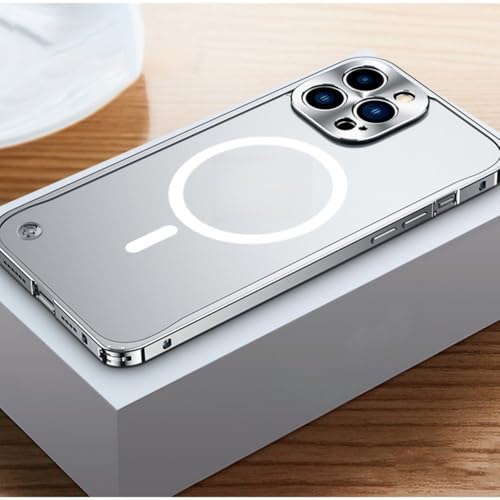 LYWZDZQ Magnetische kabellose Ladehülle aus Metall-Aluminiumlegierung für iPhone 16 15 14 Plus 13 12 Mini 11 Pro Max, durchscheinende Abdeckung, SL, für iPhone 15 Pro LYWZDZQ Magnetische kabellose Ladehülle aus Metall-Aluminiumlegierung für iPhone 16 15 14 Plus 13 12 Mini 11 Pro Max, durchscheinende Abdeckung, SL, für iPhone 15 Pro von LYWZDZQ