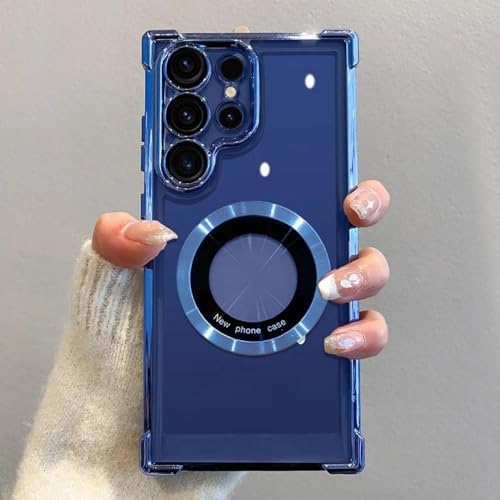 Schutzhülle für Samsung Galaxy S25, S24, Ultra, S23, FE, S22 Plus, S21, stoßfest, transparent, Hartschale, Blau, für Samsung S22 Schutzhülle für Samsung Galaxy S25, S24, Ultra, S23, FE, S22 Plus, S21, stoßfest, transparent, Hartschale, Blau, für Samsung S22 von LYWZDZQ