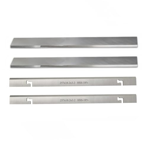 HSS-Hobelmesser for Holz, 2 Stück 257 x 18,2 x 3,2 mm for F22-561 COD1500PT CC10T, 2 Stück 260 x 25 x 3 mm, dickes, nachschärfbares Schneidwerkzeug for Holzarbeiten von LYXDWRC