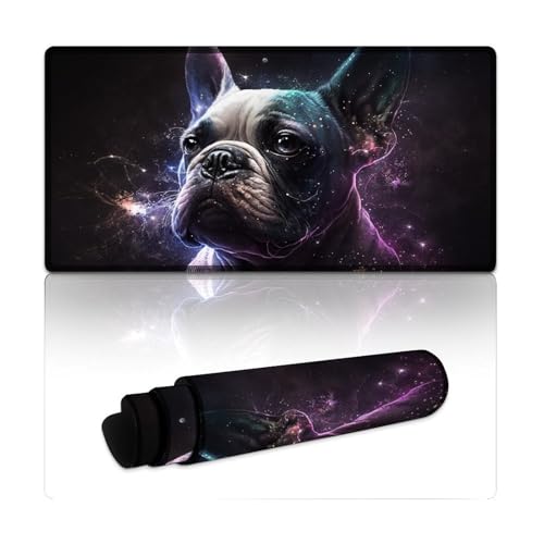 Gaming-Mauspad, Art Bulls Dogs, wasserdichtes Mauspad (30 x 60 x 0,3 cm), Tastatur-Schreibtischunterlage für Computer, Laptop, Büro, Schreibtischzubehör von LYXIANY