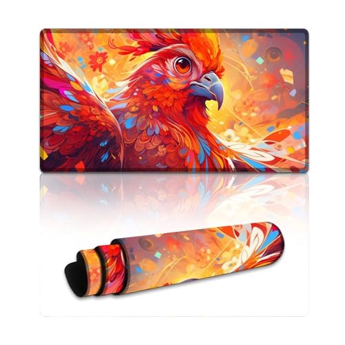 Gaming-Mauspad, Fantasy Chicken, erweitertes XXL-Mauspad, Tischunterlage für Laptop, Computer und PC, Gamer, Büro und Zuhause (40 x 75 x 0,3 cm) von LYXIANY