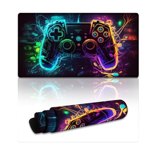 Gaming-Mauspad, extra großes Mauspad (40 x 75 x 0,3 cm), Mäusepad für Gaming-Computer, Notebook, Home Office von LYXIANY