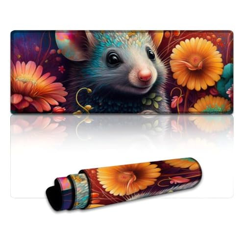 Großes Mauspad, Fantasy Mouse, Mauspad mit genähten Kanten, Tischpad mit verbesserter Präzision und Geschwindigkeit (30 x 80 x 0,3 cm) von LYXIANY