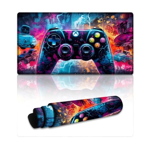 LYXIANY Computer-Mauspad, Sternennacht-Gamepad, Lange XXL-Mauspads (40 x 75 x 0,3 cm), Tischmatte verbessert Präzision und Geschwindigkeit, Gummiunterseite für stabilen Halt von LYXIANY