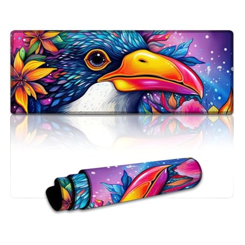 LYXIANY Gaming-Mauspad mit Tierpinguinen, wasserdicht, Mauspad (30 x 80 x 0,3 cm), Schreibtischunterlage für Gaming-Computer, Laptop, Zuhause, Büro und unterwegs von LYXIANY