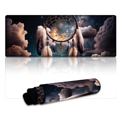 LYXIANY Großes Gaming-Mauspad, Traumfänger, erweitertes XL-Mauspad (30 x 80 x 0,3 cm), Mäusepad für Männer und Kinder, Büro-Schreibtisch-Dekor von LYXIANY