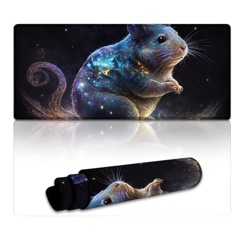 LYXIANY Großes Mauspad, magische süße Maus, erweitertes XXXL-Mauspad (40 x 90 x 0,3 cm), Schreibtischunterlage für Tastatur, Computer, PC, Gamer, Schreibtisch, Büro von LYXIANY