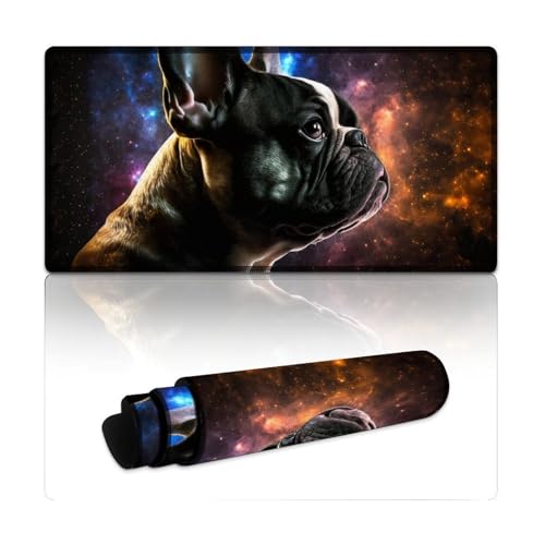 LYXIANY Großes Mauspad „Bulldog Extended L“, Tischunterlage für PC und Laptop – langlebig und waschbar (30 x 60 x 0,3 cm) von LYXIANY