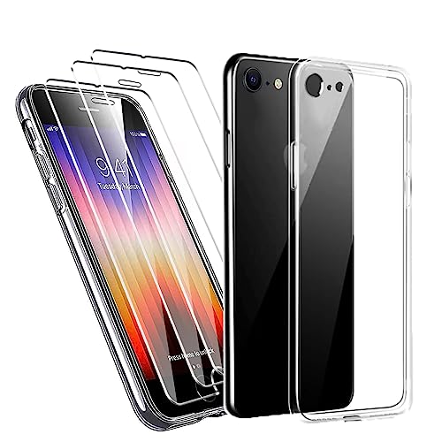 LYZXMY Handyhülle für iPhone SE 2022 Hülle iPhone SE 2020 Hülle iPhone 8/7 Transparent Handyhülle + 3 Stück Gehärtetes Glas Schutzfolie LYZXMY Handyhülle für iPhone SE 2022 Hülle iPhone SE 2020 Hülle iPhone 8/7 Transparent Handyhülle + 3 Stück Gehärtetes Glas Schutzfolie von LYZXMY