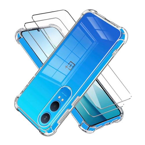 LYZXMY Hülle für OnePlus Nord CE4 Lite 5G Transparente Handyhülle + 2 Stück gehärtetes Glas Schutzfolie, Hülle weiches Silikon TPU Anti Kratzer Anti Kollision Clear Case LYZXMY Hülle für OnePlus Nord CE4 Lite 5G Transparente Handyhülle + 2 Stück gehärtetes Glas Schutzfolie, Hülle weiches Silikon TPU Anti Kratzer Anti Kollision Clear Case von LYZXMY