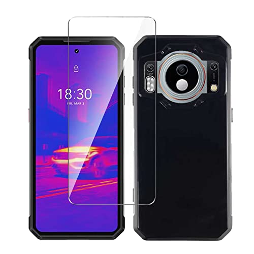 LYZXMY Hülle für Oukitel WP21 Ultra + Gehärteter Film Displayschutzfolie Schutzfolie - Schwarz Weich Silikon Schutzhülle Flexibel TPU Tasche Case für Oukitel WP21 Ultra (6.78") von LYZXMY