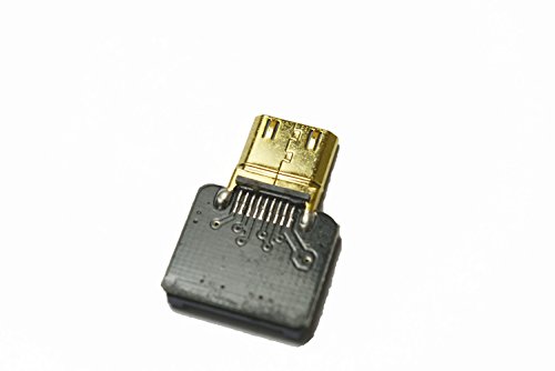LYtech 20 Pins von Micro HDMI Mini HDMI Standard Full Normal 90 Grad gerade männlich Micro HDMI Mini HDMI Standard HDMI weiblich für FFC 20 Pins flach dünne HDMI-Kabel (MiniHDMI C-3) von LYtech