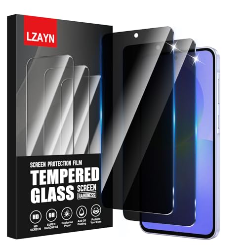 LZAYN 2 Pack Blickschutzfolie für Samsung Galaxy A36, stoßfest, kratzfest, blasenfrei, schwarz, Anti-Spionage-Hartglasfolie, einfache Installation LZAYN 2 Pack Blickschutzfolie für Samsung Galaxy A36, stoßfest, kratzfest, blasenfrei, schwarz, Anti-Spionage-Hartglasfolie, einfache Installation von LZAYN