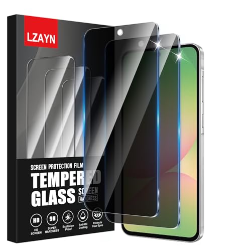 LZAYN 2 Pack Privacy Displayschutzfolie für Samsung Galaxy A56, stoßfest, kratzfest, blasenfrei, schwarz, Anti-Spionage-Hartglasfolie, einfache Installation LZAYN 2 Pack Privacy Displayschutzfolie für Samsung Galaxy A56, stoßfest, kratzfest, blasenfrei, schwarz, Anti-Spionage-Hartglasfolie, einfache Installation von LZAYN