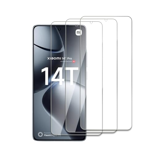 LZAYN 3 Stück Schutzfolie Kompatibel mit Xiaomi 14T Pro, 9H Härte Gehärtetem Glas, Anti-Kratzer, Anti-Öl, Anti-Bläschen, Einfache Installation von LZAYN