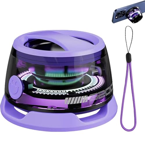 Handy Halter mit Multifunktionaler Magnet Bluetooth Lautsprecher Kompatibel für Magsafe,Mini Bluetooth Tragbarer Lautsprecher mit Mehrfarbigen RGB Lichtern,IP67 Wasserdicht, für Outdoor,Lila Handy Halter mit Multifunktionaler Magnet Bluetooth Lautsprecher Kompatibel für Magsafe,Mini Bluetooth Tragbarer Lautsprecher mit Mehrfarbigen RGB Lichtern,IP67 Wasserdicht, für Outdoor,Lila von LZEXIN