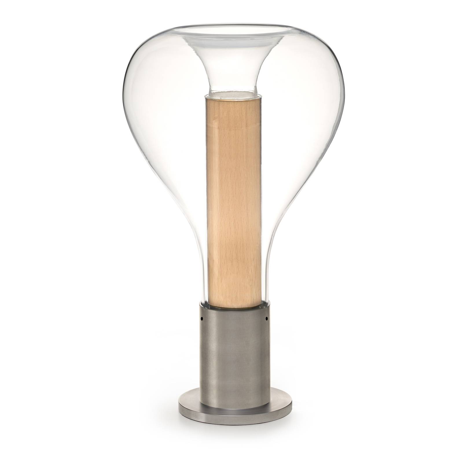 LZF Eris LED-Tischlampe Glas aluminium/buche von LZF LamPS