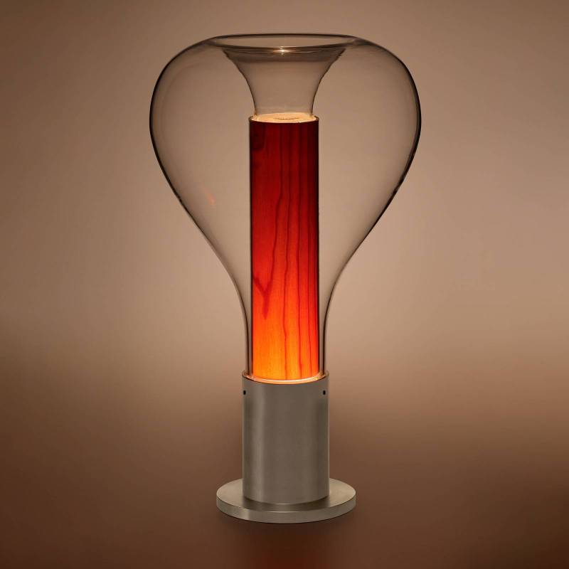 LZF Eris LED-Tischlampe Glas aluminium/kirsche von LZF LamPS