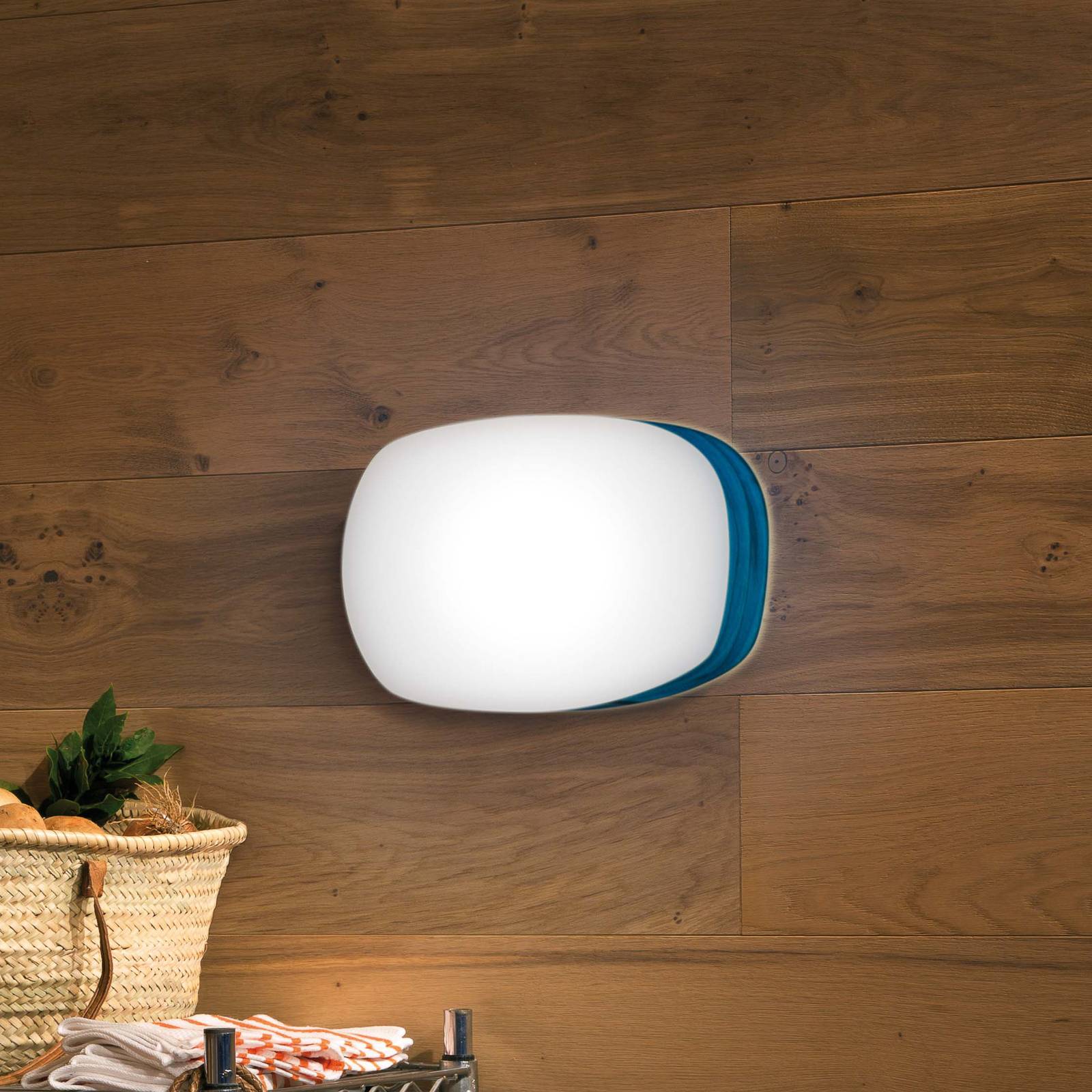 LZF Guijarro Medium LED-Wandleuchte, blau LZF Guijarro Medium LED-Wandleuchte, blau von LZF LamPS