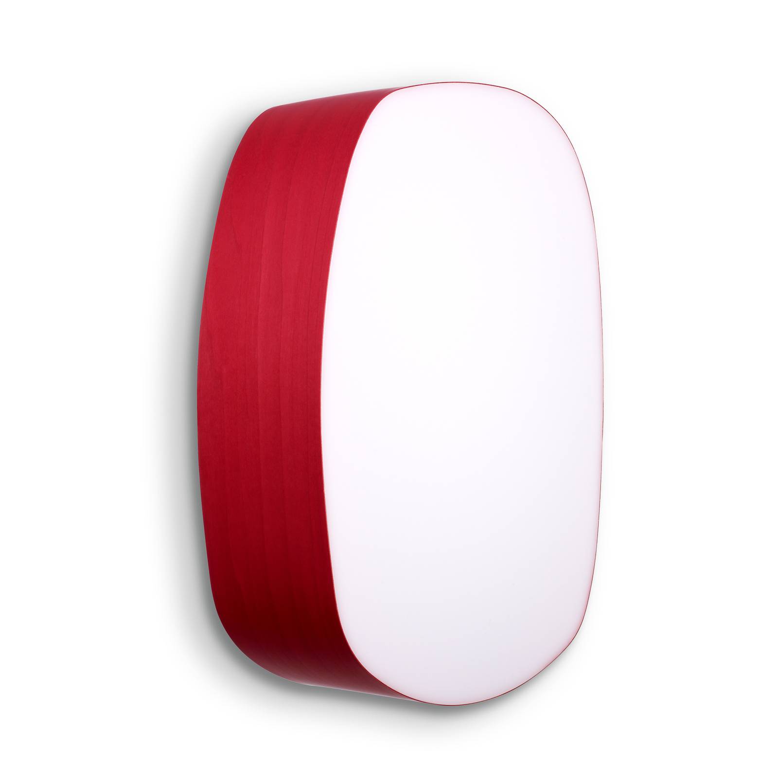 LZF Guijarro Medium LED-Wandleuchte, rot von LZF LamPS